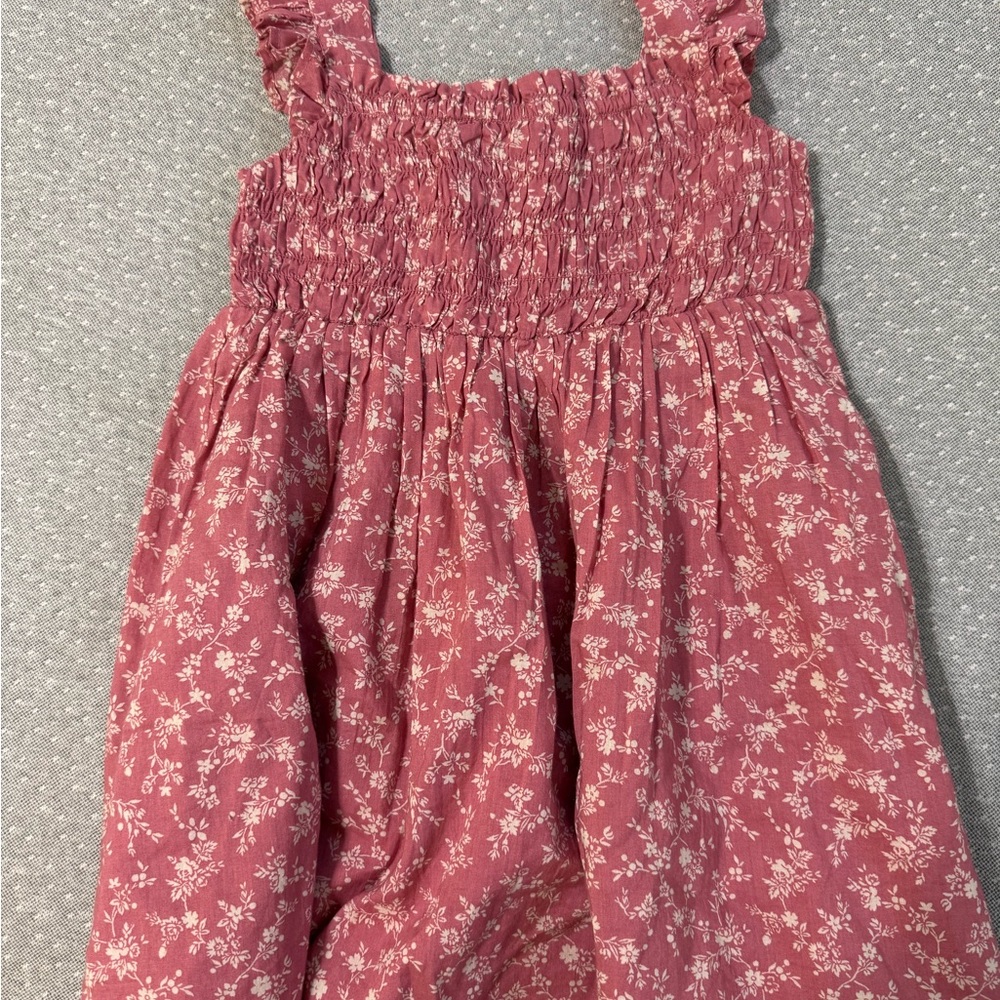 GAP Pink Floral Smocked Dress